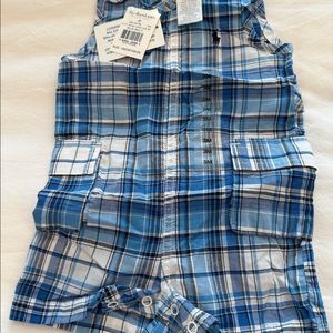 NWT Ralph Lauren boys baby shortall, size 3 months